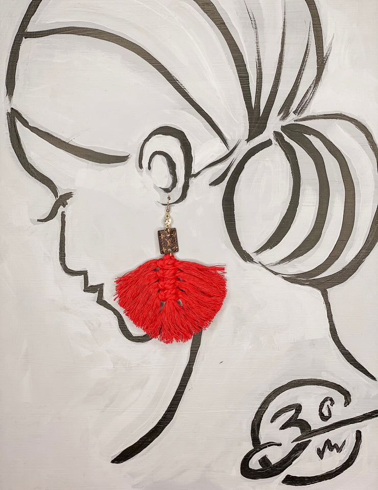 Louis Vuitton Flair in Red with Canvas