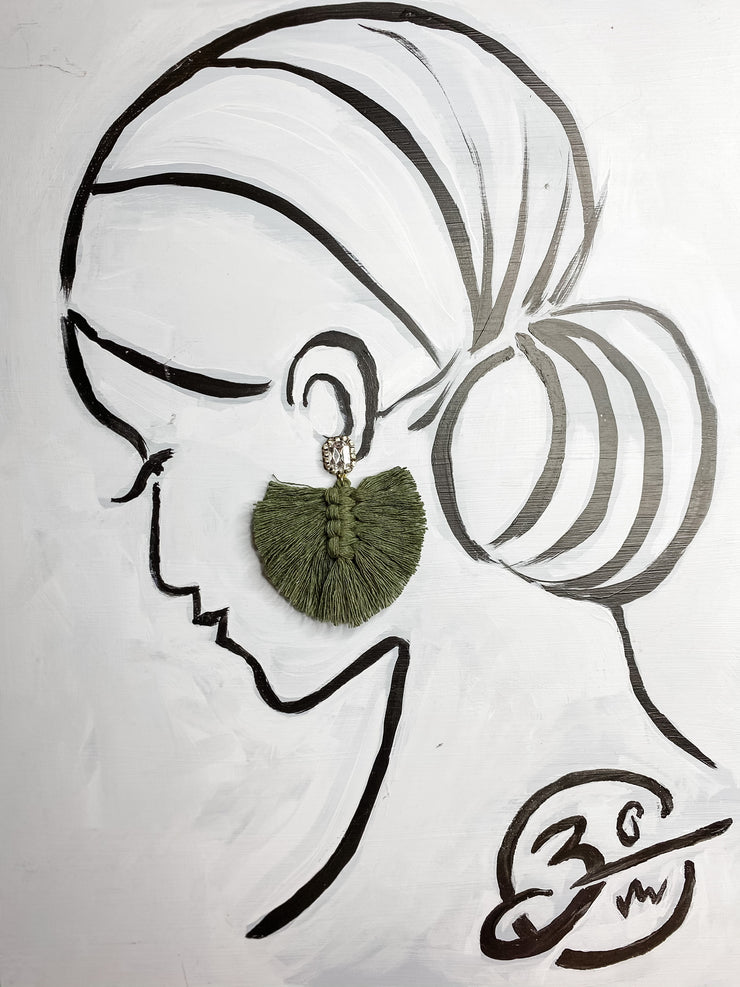 Olive Green with accent