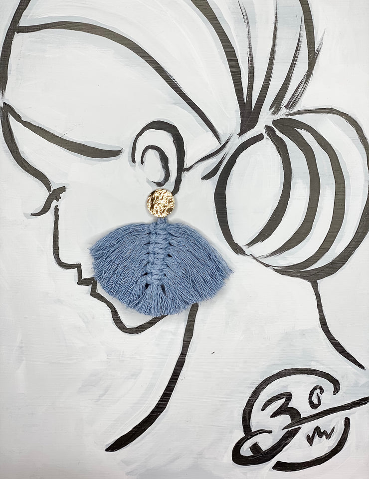 Powder Blue with Gold post